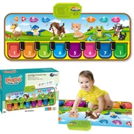 Maty edukacyjne - MATA MUZYCZNA INTERAKTYWNA EDUKACYJNA PIANINKO KLAWISZE ZWIERZĄTKA ODGŁOSY - miniaturka - grafika 1