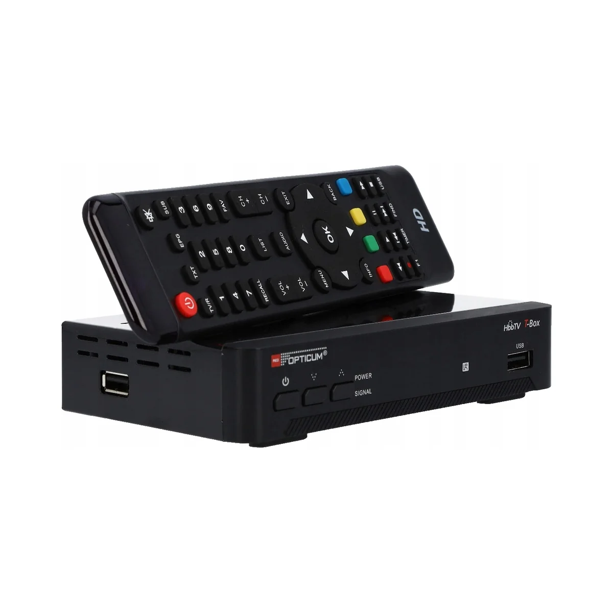 Opticum Dekoder DVB-T2 HEVC HBBTV T-BOX H.265 HDMI USB