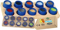 Zabawki sensoryczne - SENSORYCZNE SŁOICZKI FAKTUR zabawki edukacyjne DOTYK Pomoce Dydaktyczne Viga 3+ - miniaturka - grafika 1