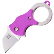 Noże - FOX MINI-TA SKŁADANY NÓŻ RÓŻOWY NYLONOWY UCHWYT-1.4116 STAL NIERDZEWNA PIASKOWANA OSTRZE - miniaturka - grafika 1