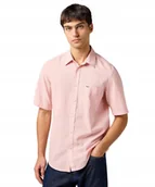 Koszule męskie - Koszula Wrangler SS 1 PKT SHIRT 112362676 Sliver Pink XL - miniaturka - grafika 1