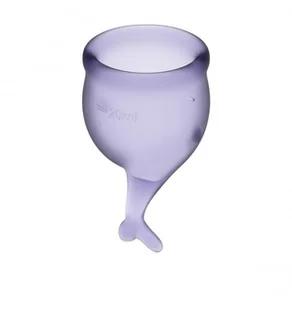 Satisfyer Zestaw kubeczków menstruacyjnych Satisfyer Feel Secure Menstrual Cup Set Lila - Kubeczki menstruacyjne - miniaturka - grafika 4