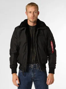 Alpha Industries Kurtka męska Mężczyźni Sztuczne włókno czarny jednolity, XXL - Kurtki męskie - miniaturka - grafika 1