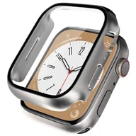 Akcesoria do smartwatchy - Etui CRONG Hybrid Watch Case do Apple Watch 4/5/6/SE (40 mm) Srebrny - miniaturka - grafika 1