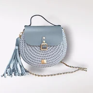 Torebki damskie - Torebka listonoszka na ramię ręcznie robiona - miniaturka - grafika 1