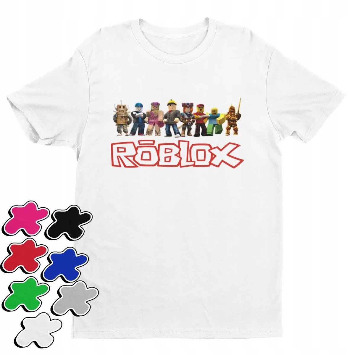Koszulka T-Shirt Dziecięca Z Nadrukiem Dla Gracza Roblox Gry -L 146-152