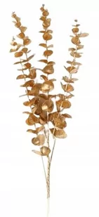 ZŁOTY EUKALIPTUS GAŁĄZKA OZDOBNA SZTUCZNA GOLD - Sztuczne kwiaty - miniaturka - grafika 1