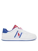 Buty dla dziewczynek - Polo Ralph Lauren Sneakersy Heritage Court III T-Toe RL02475103 Biały - miniaturka - grafika 1