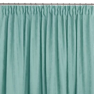 Zasłona MILANA kolor turkusowy styl klasyczny taśma smok transparentna 5 cm szenila 140x225 homede - CURT/HOM/MILANA/CHENILLE/PL - Zasłony - miniaturka - grafika 1