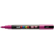 Markery do tablic - UNI ball POSCA marker (z delikatną końcówką okrągłą) zielone jabłko, Fuchsia PX202341000 - miniaturka - grafika 1