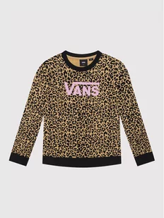 Vans Bluza Leopard Sport Crew VN0A7RRL Brązowy Regular Fit - Bluzy dla chłopców - miniaturka - grafika 1