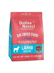 DOLINA NOTECI SUPERFOOD JUNIOR SUCHA JAGNIĘCIN 1KG - Sucha karma dla psów - miniaturka - grafika 1