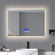 Lustra - Lustro łazienkowe z oświetleniem - 140 x 60 cm, lustro łazienkowe LED z czujnikiem dotykowym/ściemnianiem/zmianą koloru Lustro łazienkowe LED z głośnikiem Bluetooth, IP44 - miniaturka - grafika 1