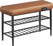 Ławki do przedpokoju - Tapicerowana ławka z szafką na buty loftowa industrialna - miniaturka - grafika 1