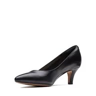 Czółenka - Clarks Linvale Jerica czółenka damskie, Czarny Black Leather, 37 eu - miniaturka - grafika 1