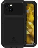 Etui i futerały do telefonów - LOVE MEI Etui pancerne + szkło Powerful do iPhone 15, czarne - miniaturka - grafika 1