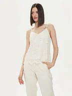 Koszulki i topy damskie - YAS Top Perla 26032812 Écru Regular Fit - miniaturka - grafika 1
