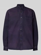 Kurtki męskie - Kurtka koszulowa jeansowa o kroju regular fit z kołnierzykiem typu button down model ‘Lambey’ - miniaturka - grafika 1