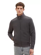 Bluzy męskie - TOM TAILOR Bluza męska, 11086 – Dark Grey Melange, 3XL - miniaturka - grafika 1
