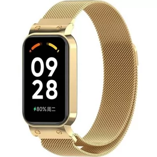 opaska pasek bransoleta MILANESEBAND XIAOMI Redmi SMART BAND 2 złota - Akcesoria do smartwatchy - miniaturka - grafika 1