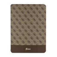 Etui do tabletów - Guess GUFCP12PS4SGW iPad Pro 12.9" brązowy/brown 4G Stripe Allover - miniaturka - grafika 1