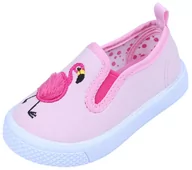 Buty dla dziewczynek - Jasnoróżowe, wsuwane trampki dziewczęce FLAMING, rozmiar 21 - miniaturka - grafika 1