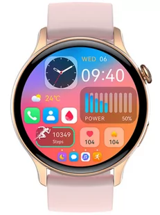 Rubicon  RNCF10 Różowy - Smartwatch - miniaturka - grafika 1