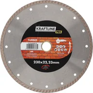 Tarcze do pił - Tarcza diamentowa turbo 230 x 22,23 mm KRAFTLINE PRO - miniaturka - grafika 1