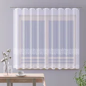 Firany - FIRANKA ŻAKARDOWA METRAŻOWA 648259 180 ZE WZOREM PASOWYM - miniaturka - grafika 1