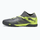 Piłka nożna - Buty piłkarskie PUMA Future 7 Match Rush TT strong gray/cool dark gray/electric lime - miniaturka - grafika 1