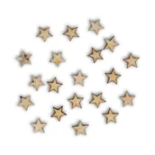Scrapbooking - EKO-DECO, drewniane gwiazdki, 20 sztuk - miniaturka - grafika 1