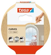 Folie i taśmy malarskie - Taśma malarska do krzywizn 25 m x 25 mm Tesa - miniaturka - grafika 1