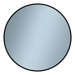 Lustro łazienkowe led barwa neutralna okrągłe 90 cm Venti Rondo czarny satynowy - Lustra - miniaturka - grafika 1