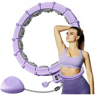 Pozostały sprzęt i akcesoria do ćwiczeń - KOŁO HULA HOOP SMART MODUŁOWY MASAŻER Z LICZNIKIEM  D778F - miniaturka - grafika 1