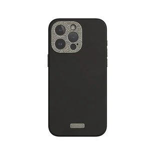 Moshi Napa MagSafe - Skórzane etui iPhone 15 Pro Max (Midnight Black) - Etui i futerały do telefonów - miniaturka - grafika 1