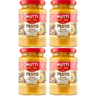 Pesto Mutti z żółtych pomidorów 180g – Autentyczny włoski smak idealny do makaronu, mięs i sałatek - Pasztet i przetwory mięsne Pesto Mutti z żółtych pomidorów 180g – Autentyczny włoski smak idealny do makaronu, mięs i sałatek - Pasztet i przetwory mięsne - miniaturka - grafika 1