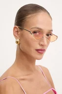 Okulary przeciwsłoneczne - Gucci okulary przeciwsłoneczne damskie kolor pomarańczowy GG1604S - miniaturka - grafika 1