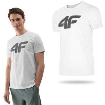 Koszulka Męska 4F T-shirt Podkoszulek Bluzka Sportowa Na Co Dzień