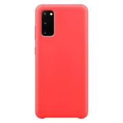 Etui i futerały do telefonów - Silicone Case elastyczne silikonowe etui pokrowiec Samsung Galaxy S20 czerwony - miniaturka - grafika 1