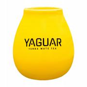 Kubki - Tykwa Ceramiczna żółta z logo Yaguar 350 ml - miniaturka - grafika 1