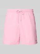 Kąpielówki męskie - Spodenki kąpielowe o kroju regular fit z wyhaftowanym logo - miniaturka - grafika 1