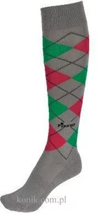 Pikeur Podkolanówki grey/berry/green - Skarpetki jeździeckie - miniaturka - grafika 1