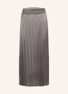 Spódnice - S.Oliver Black Label Spódnica Satynowa Z Plisami grau - miniaturka - grafika 1