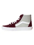 Trampki damskie - Vans Skórzane sneakersy w kolorze bordowo-szarym - miniaturka - grafika 1