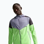 Kurtki i kamizelki sportowe męskie - Kurtka do biegania męska Nike Impossibly Light Windrunner iron purple/black/lime blast - miniaturka - grafika 1