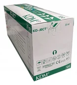 Akcesoria dla osób starszych i niepełnosprawnych - KDM, Strzykawka 2-cz. KD-JECT 20ml, 100szt. - miniaturka - grafika 1