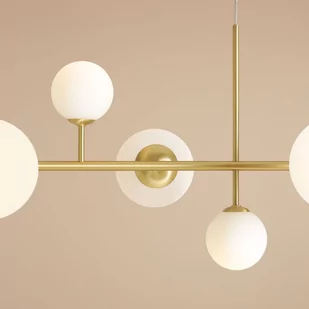 Szeroka, stylowa lampa wisząca nad stół w salonie 1092N40 z serii DIONE - Lampy sufitowe - miniaturka - grafika 3