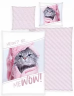 Pościel - POŚCIEL KOT KOTEK 135x200 ZWIERZĘTA KOTKI KOTKA KOMPLET POŚCIELI BAWEŁNA - miniaturka - grafika 1