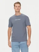 Koszulki męskie - Calvin Klein T-Shirt Hero K10K111346 Szary Regular Fit - miniaturka - grafika 1