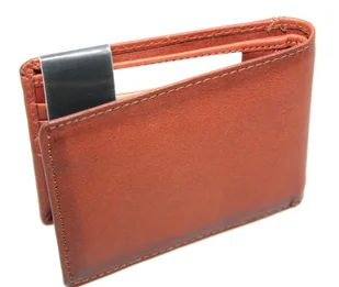 Portfel Męski Skórzany EL FORREST Mały Skóra Bydlęca Poziomy 916 A 29 BRĄZOWY RFID 11 x 8 x 2 [cm] - Portfele - miniaturka - grafika 6